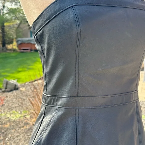 ABERCROMBIE & FITCH PLEATHER DRESS - Picture 2 of 4